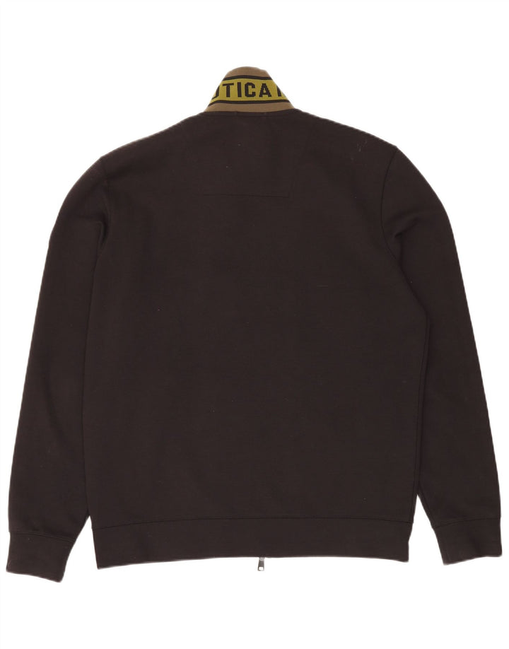 AERONAUTICA MILITARE Grafisk træningsdragt til mænd Topjakke XL Sort Polyester