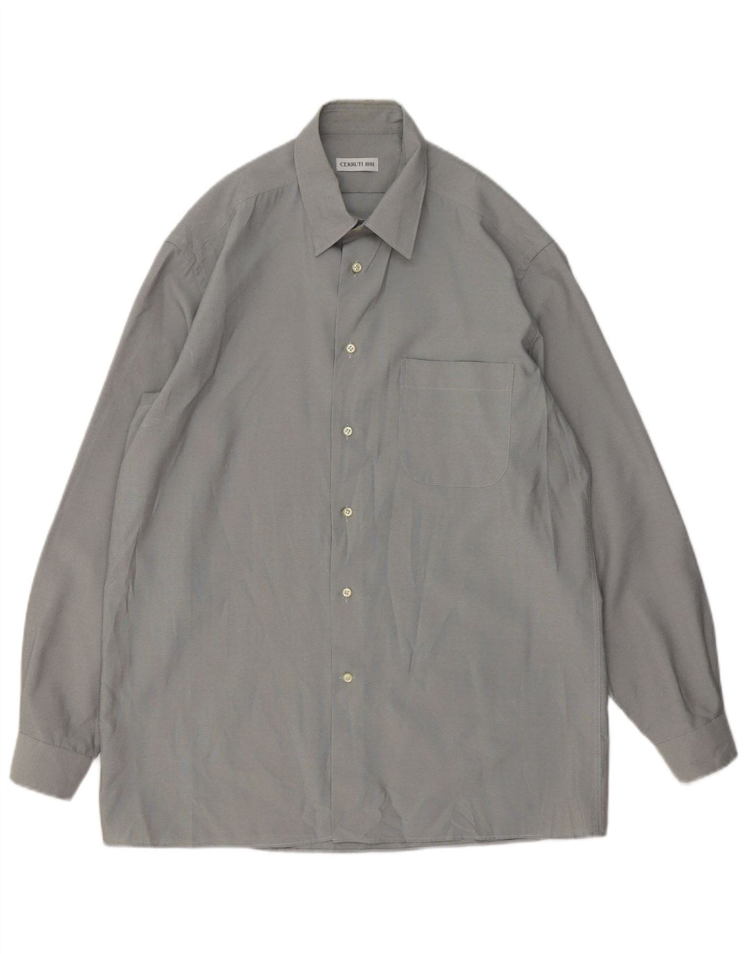 Cerruti 1881 herreskjorte str. 40 15 1/2 mellemgrå polyester
