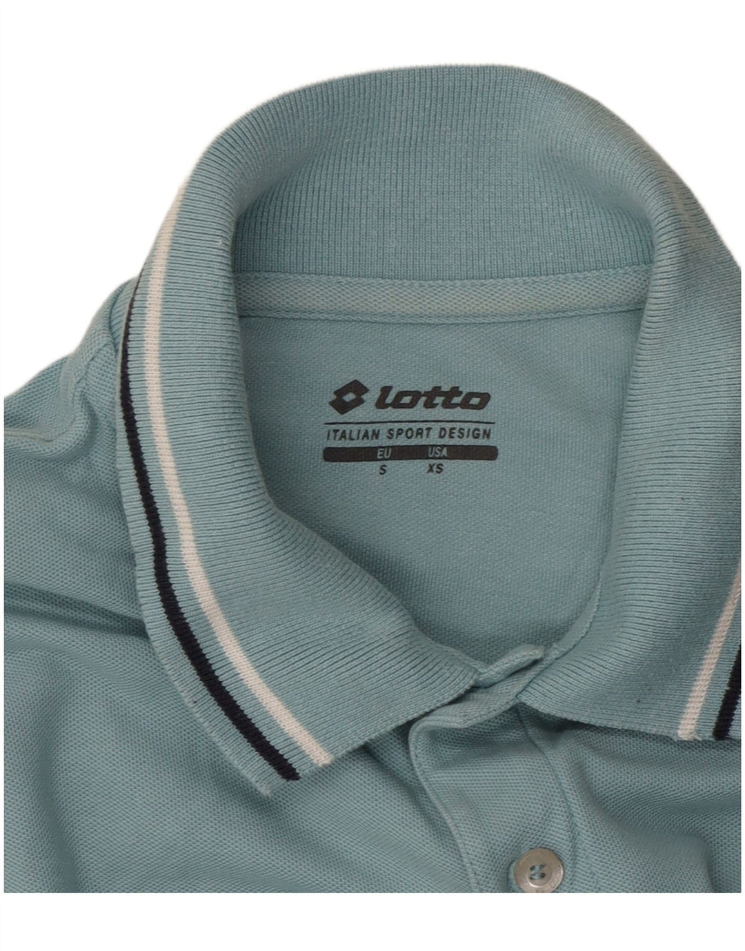 Lotto Herre Polo Shirt XS Blå Stribet