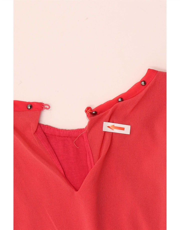 Guess Dame ærmeløs bluse Top UK 10 Small Pink