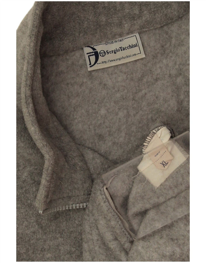 Sergio Tacchini Herre Fleecejakke UK 42 XL Grå Flecked