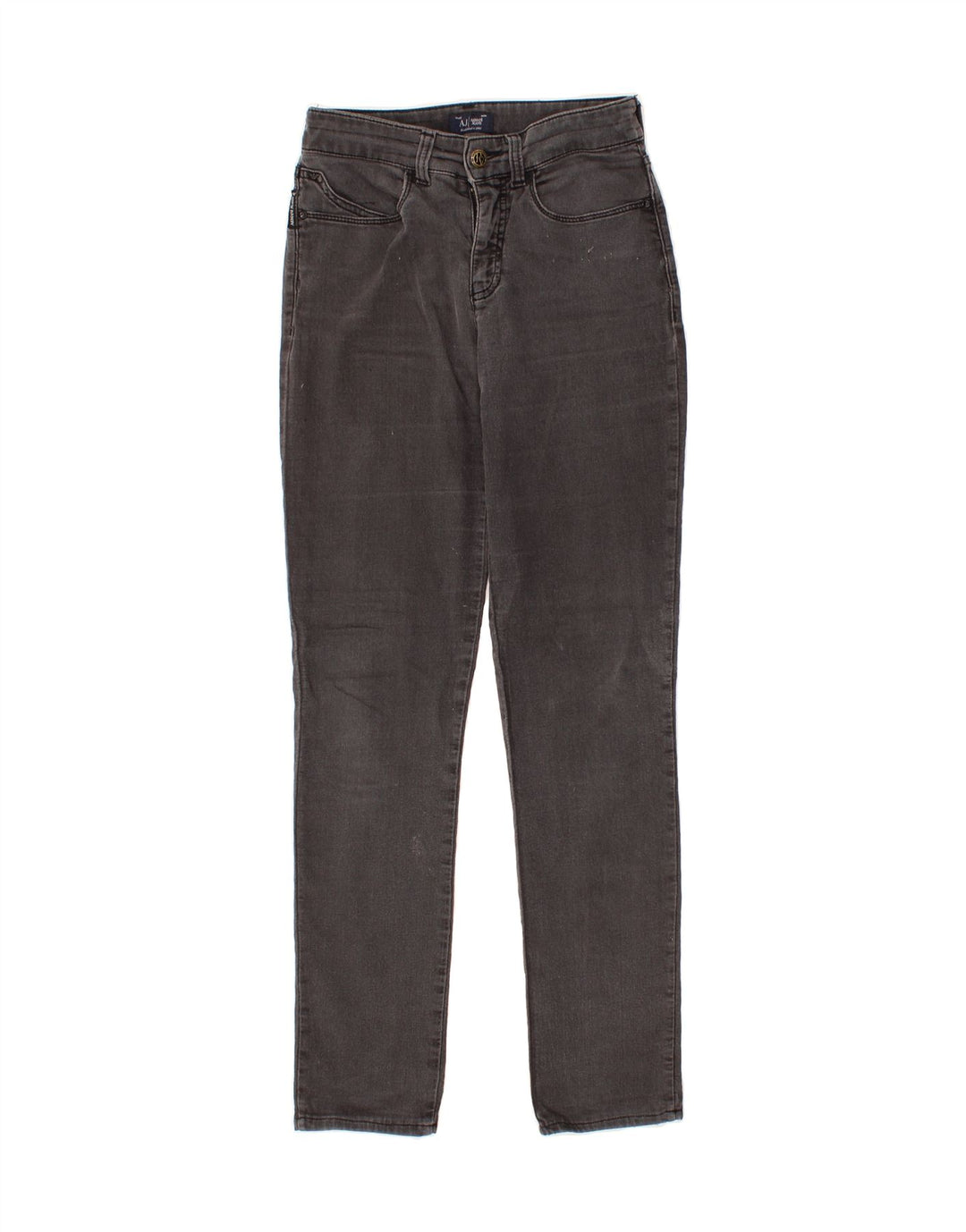 ARMANI Womens Skinny Jeans W26 L29  Grey Cotton Vintage Armani and Second-Hand Armani from Messina Hembry 