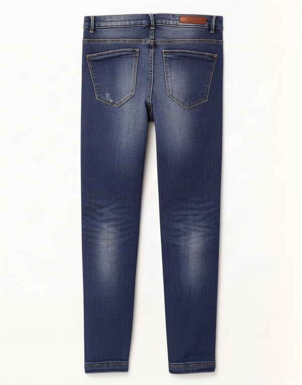 Zara Dame Trafaluc Distressed Skinny Jeans EU 40 Medium W30 L27 Blå