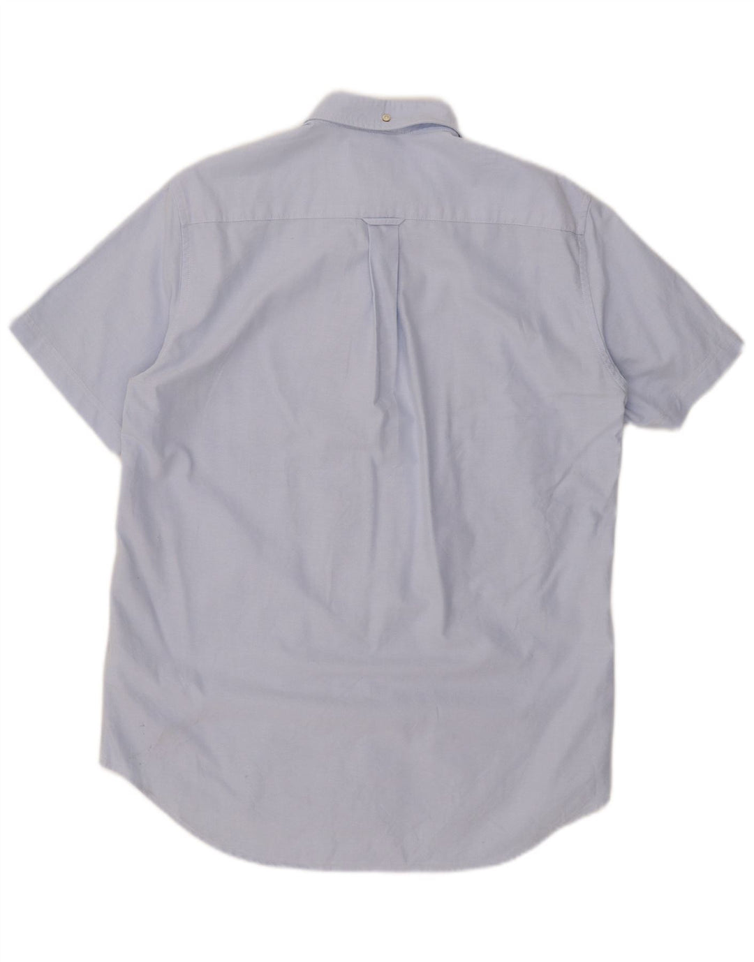 Gant kortærmet herreskjorte med normal pasform størrelse 39 Medium Blue Cotton