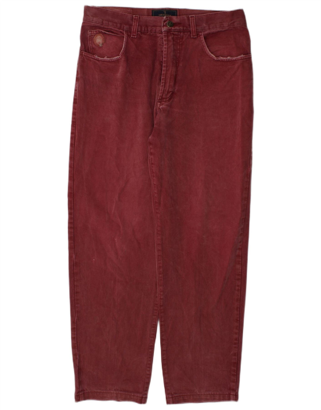 Trussardi Straight Jeans til kvinder W34 L30 Burgundy