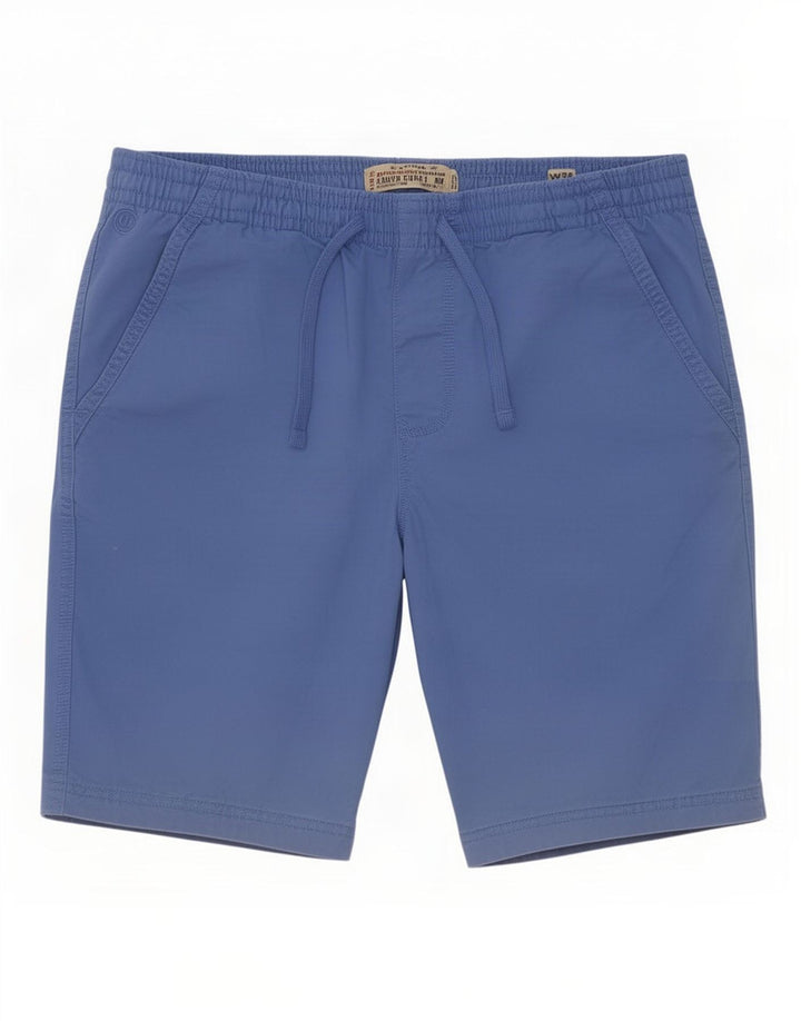 Fat Face Herre Chino Shorts Store W36 Blå Bomuld