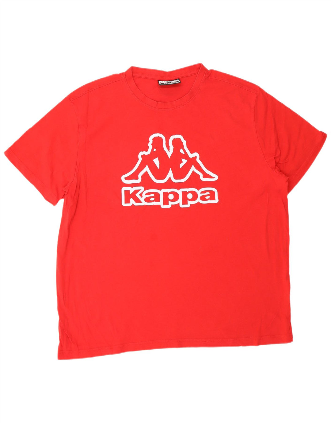 KAPPA Grafisk T-Shirt Top til mænd 2XL Rød