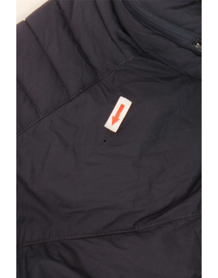 Zara Herre hættepolstret jakke UK 42 XL Navy Blue