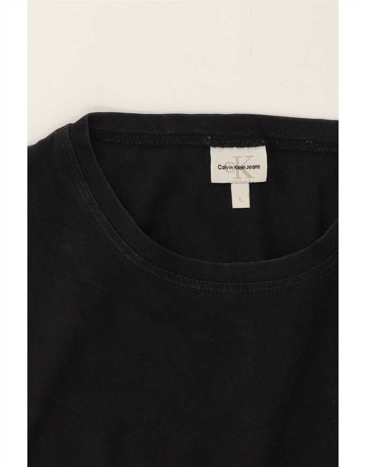 Calvin Klein Jeans Dame T-Shirt Top UK 16 Large Sort