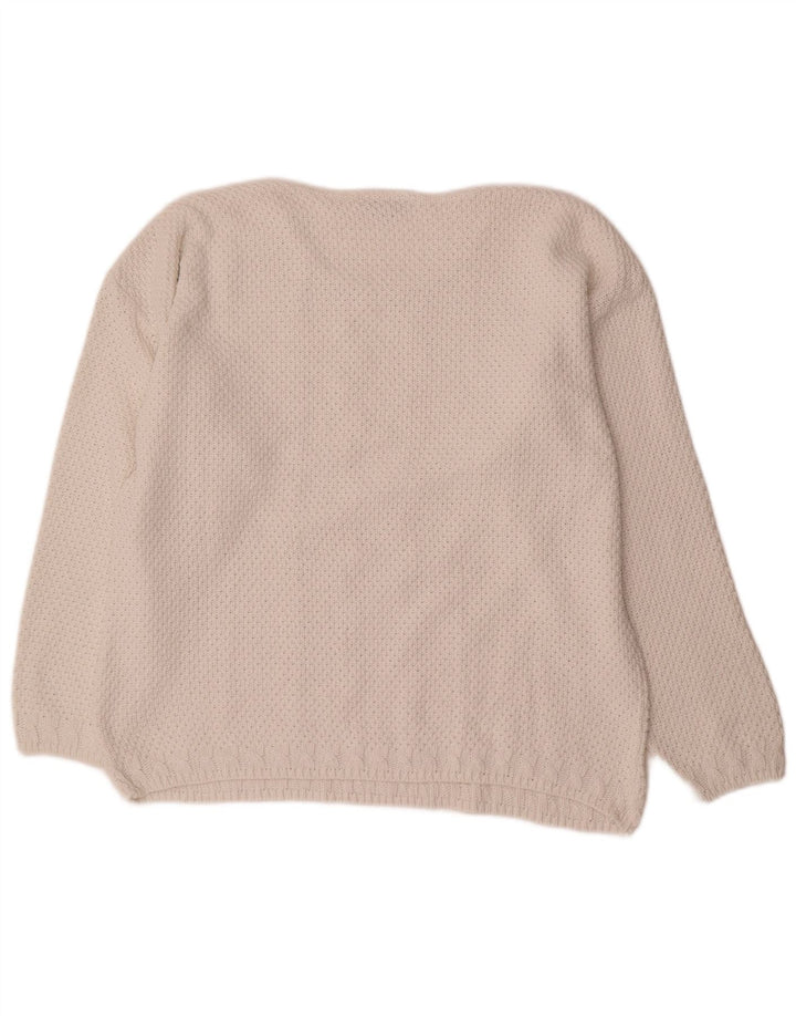Street One Dame Oversized Boat Neck Jumper Sweater EU 36 Small White