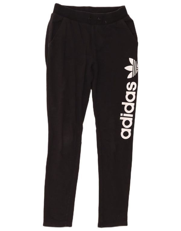 Adidas Graphic Tracksuit Bukser til kvinder UK 8 Small Black Bomuld