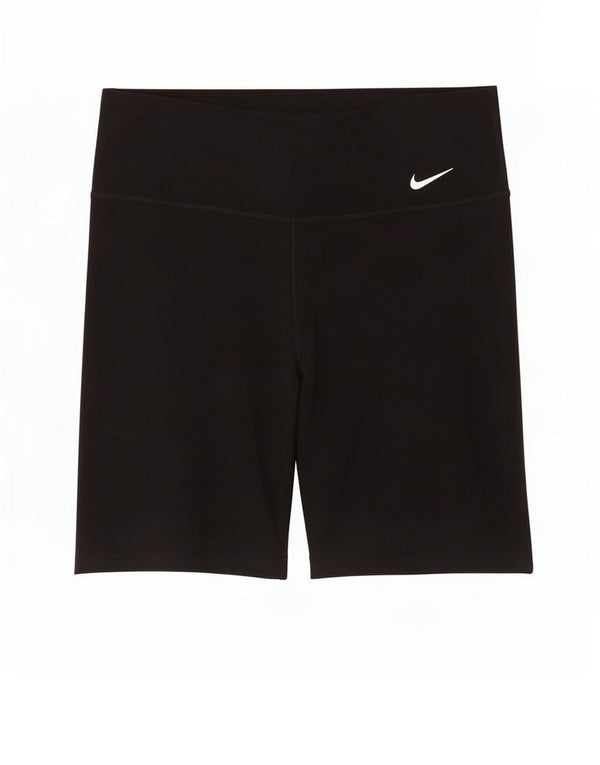 Nike Dame Dri Fit Sport Shorts UK 10 Small Black Polyester