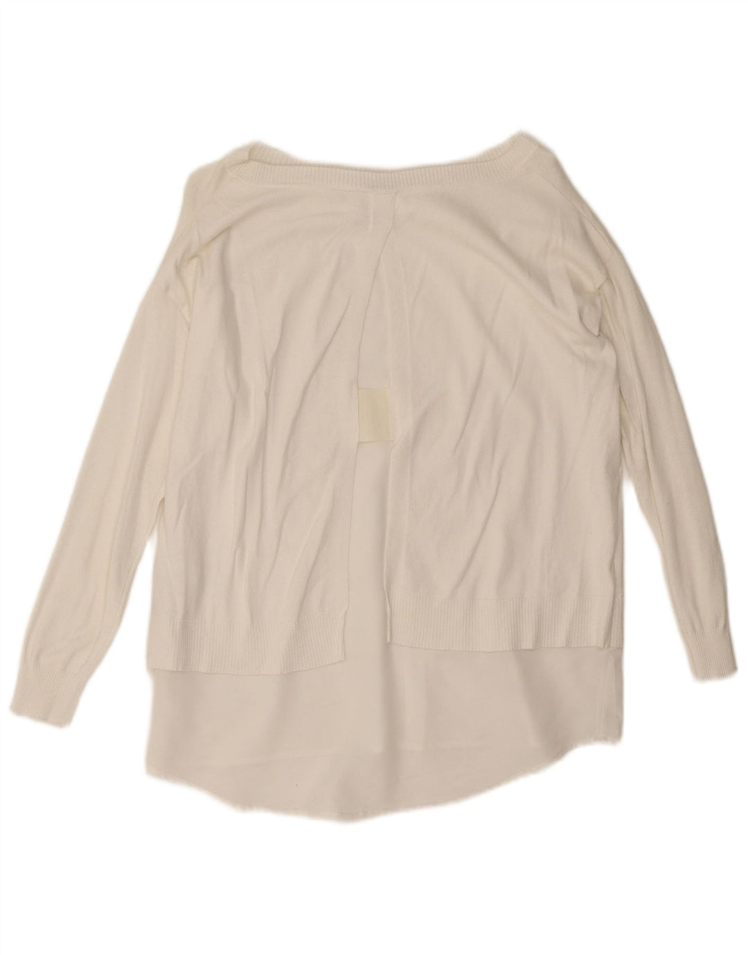 Marella Dame Boat Neck Jumper Sweater UK 12 Medium White Viscose