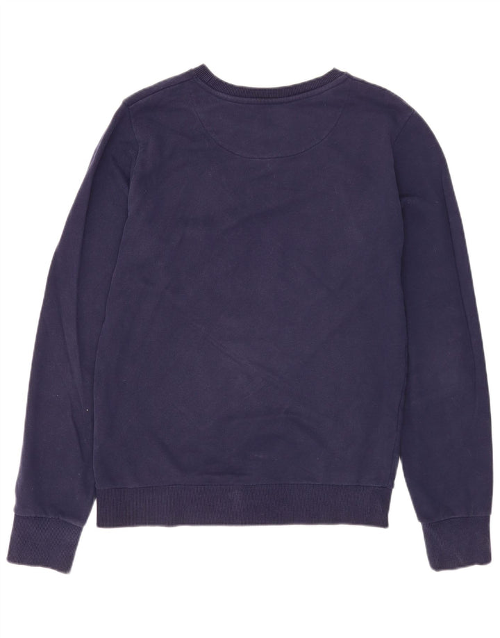 Superdry grafisk sweatshirt til mænd, stor marineblå bomuld