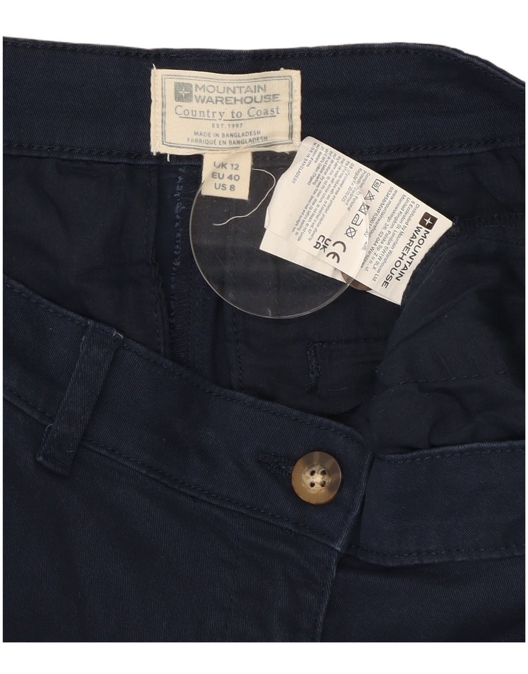 Mountain Warehouse Dame Capri Bukser UK 12 Medium W30 L19 Navy Blue