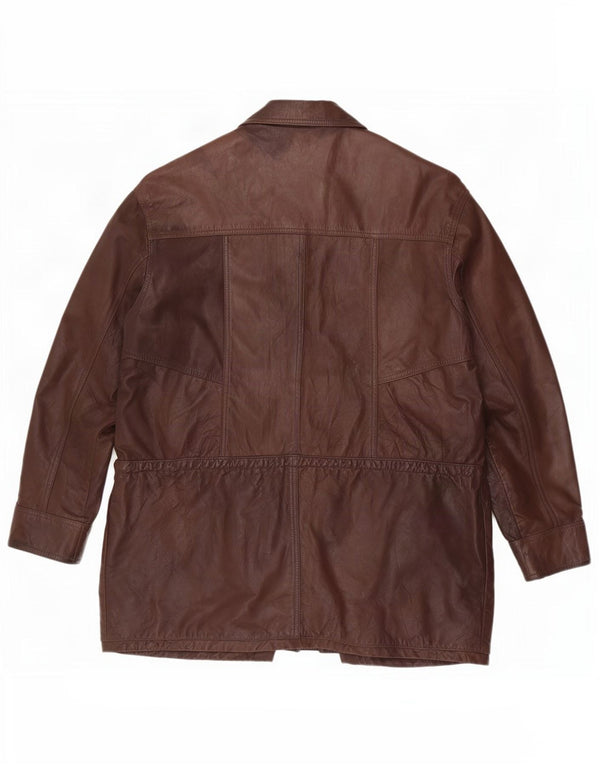 Vintage herre læderjakke UK 42 XL Brun