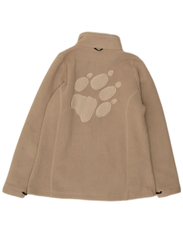 Jack Wolfskin Dame Grafisk Liner Fleecejakke UK 16 Large Beige