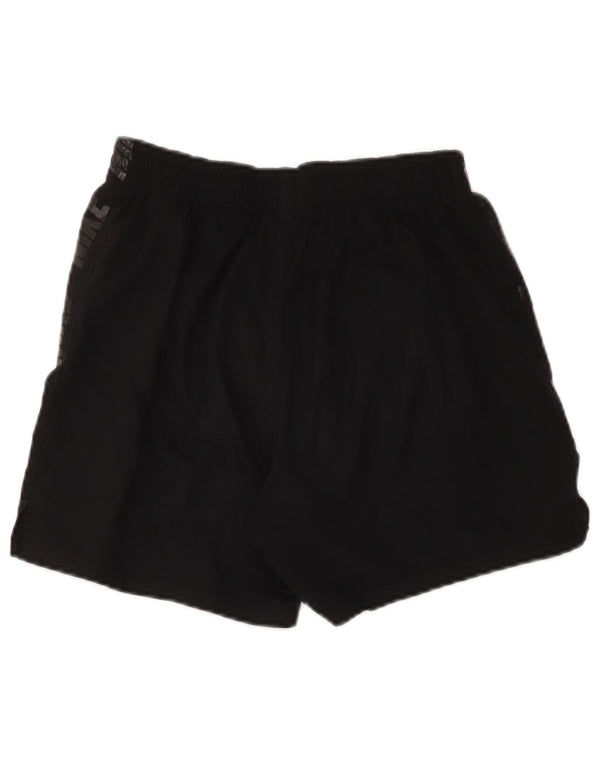 Nike Graphic Sports Shorts til kvinder UK 12 Medium Black Polyester