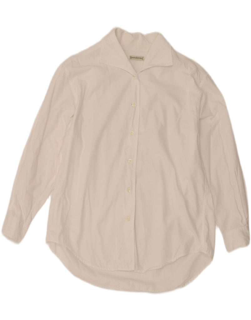 BANANA REPUBLIC Womens Shirt UK 16 Large White Cotton Vintage Banana Republic and Second-Hand Banana Republic from Messina Hembry 