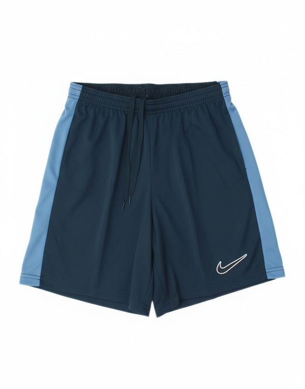 Nike Herre Dri Fit Slim Fit Sportshorts Medium Navy Blue Colourblock