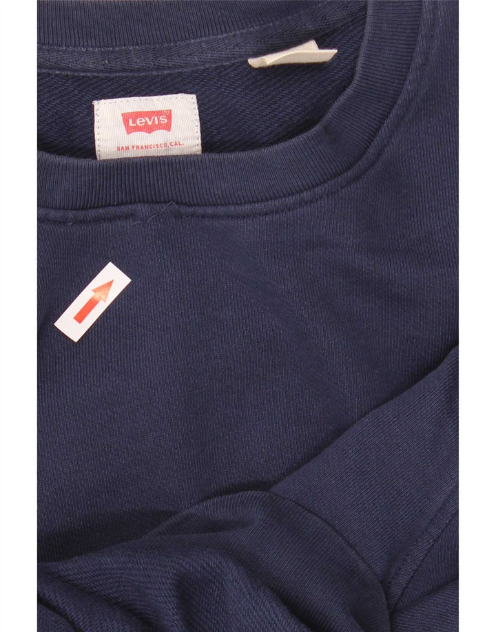 Levi's Herre sweatshirt Jumper Medium Navyblå Bomuld