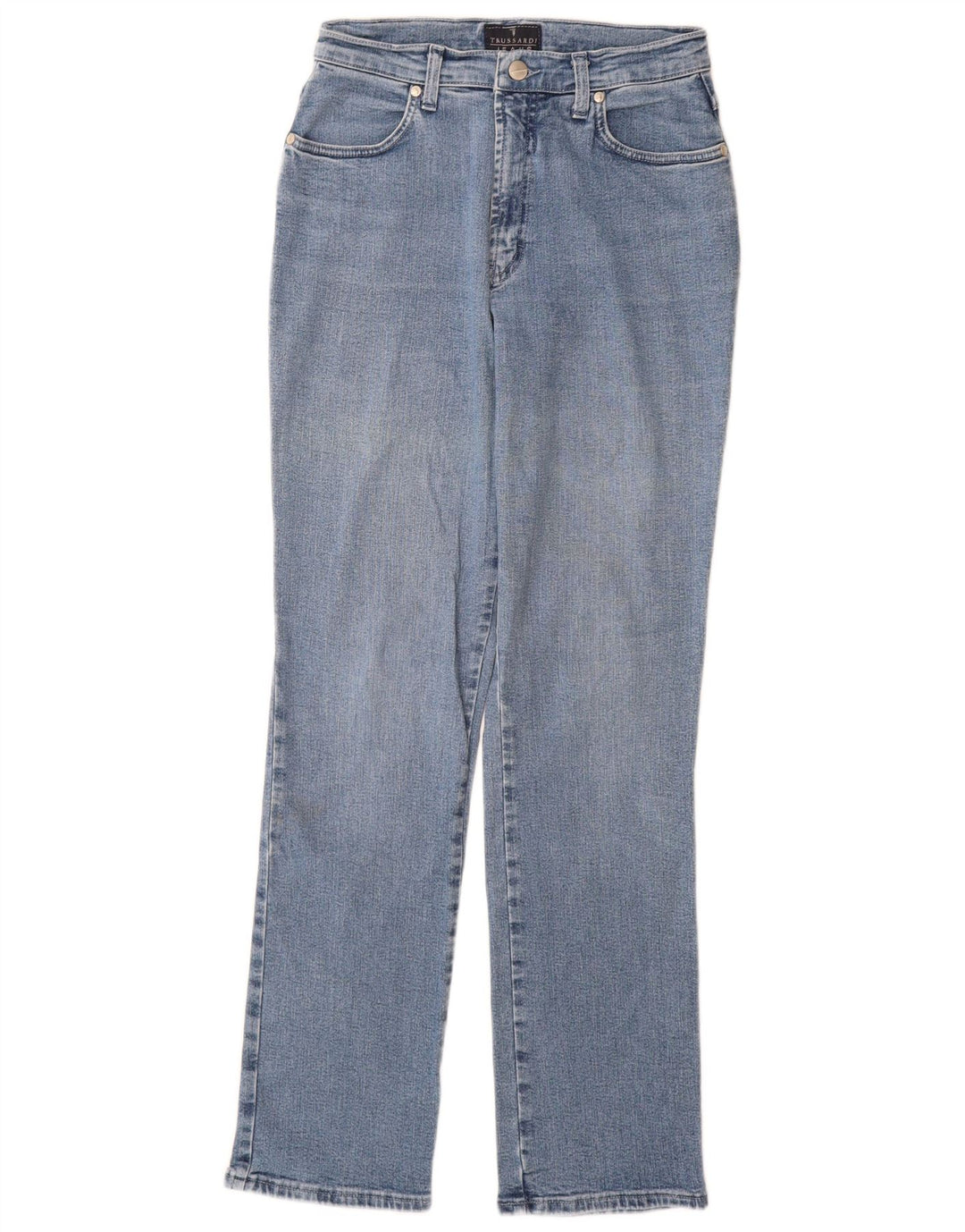 Trussardi lige jeans til kvinder W27 L31 blå bomuld