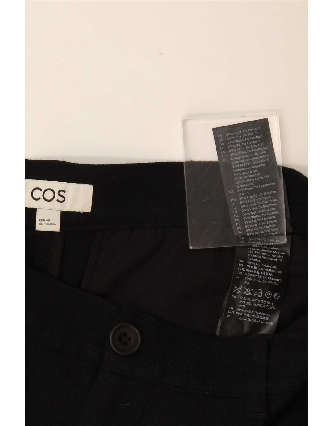 Cos Dame Slim Casual Bukser 2XL W36 L29 Sort Uld