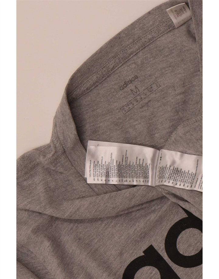 Adidas Herre grafisk T-shirt top mellemgrå bomuld