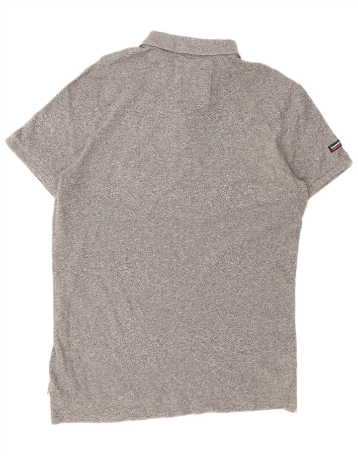 Superdry herre poloshirt 2XL grå bomuld