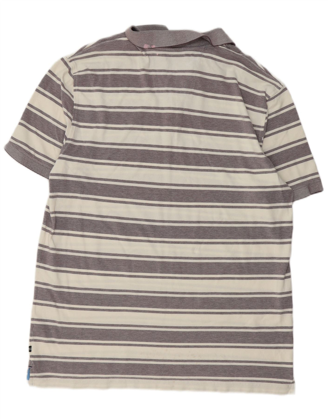 NAUTICA herre poloshirt 2XL gråstribet bomuld