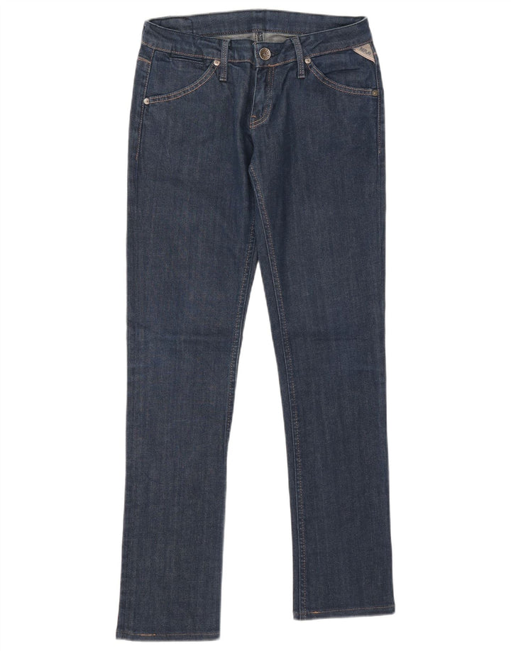 Replay Dame Slim Jeans W29 L30 Marineblå Bomuld