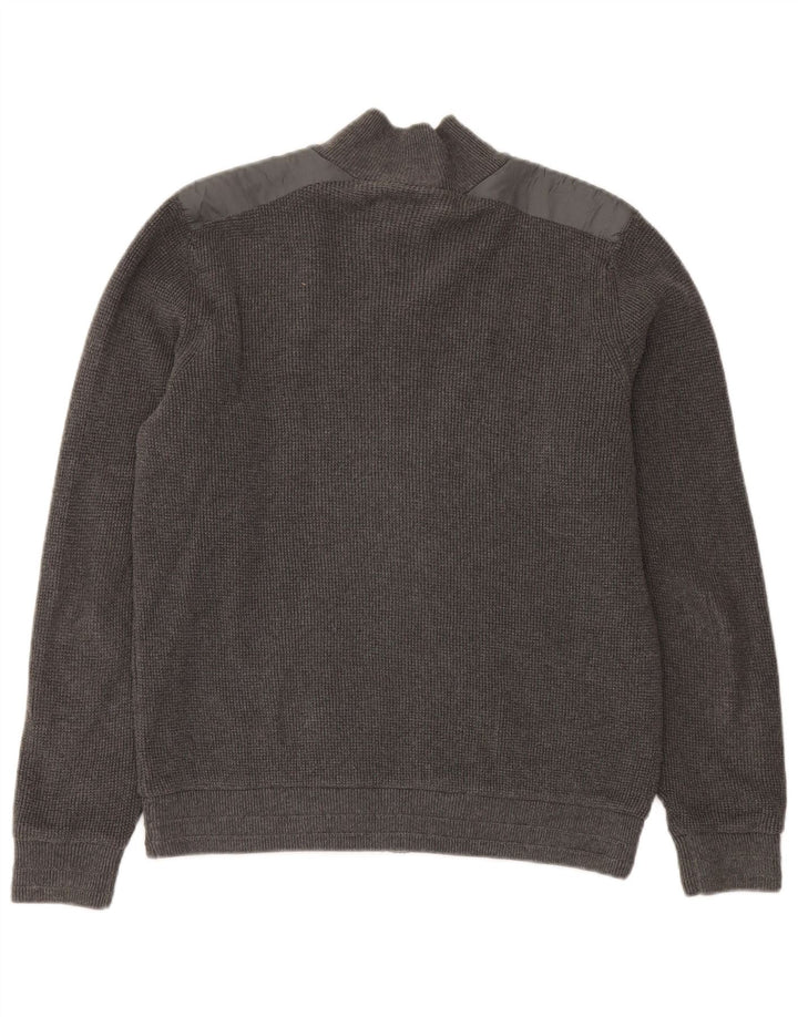 Marks & Spencer Herre Blue Harbor Regular Fit cardigantrøje mellemgrå