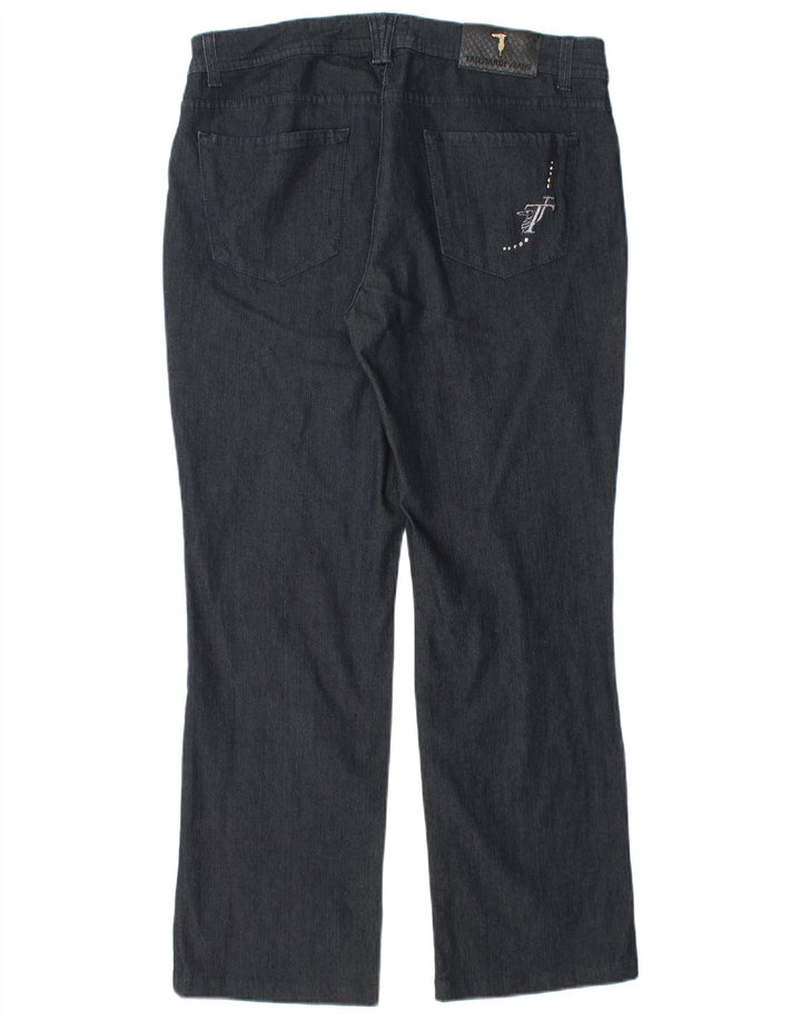 Trussardi Straight Jeans til mænd W33 L28 Marineblå bomuld