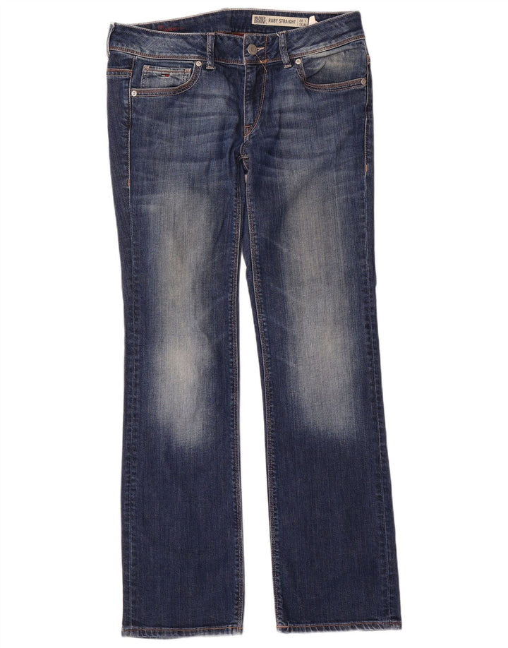 Tommy Hilfiger Dame Ruby Straight Jeans W31 L32 Blå Bomuld