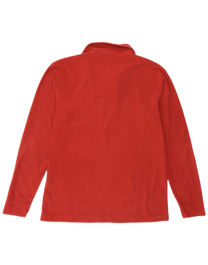 Asics Herre lynlås-hals Fleece Jumper Medium Burgundy Polyester