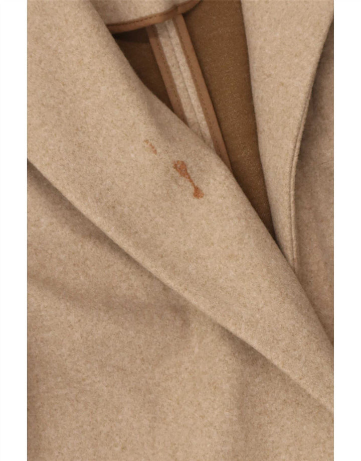 Marks & Spencer Dame Overfrakke UK 18 XL Beige Bomuld