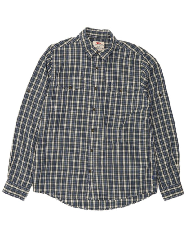 Fjall Raven Herre Regular Fit Skjorte Large Blue Check Lyocell