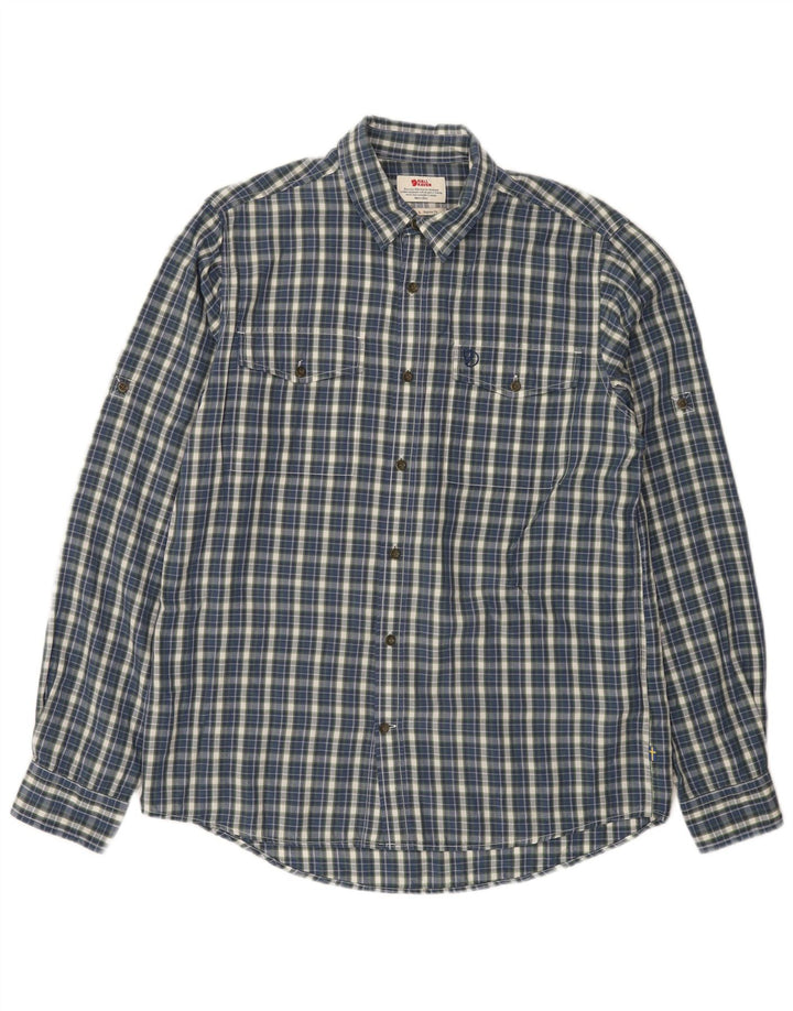 Fjall Raven Herre Regular Fit Skjorte Large Blue Check Lyocell