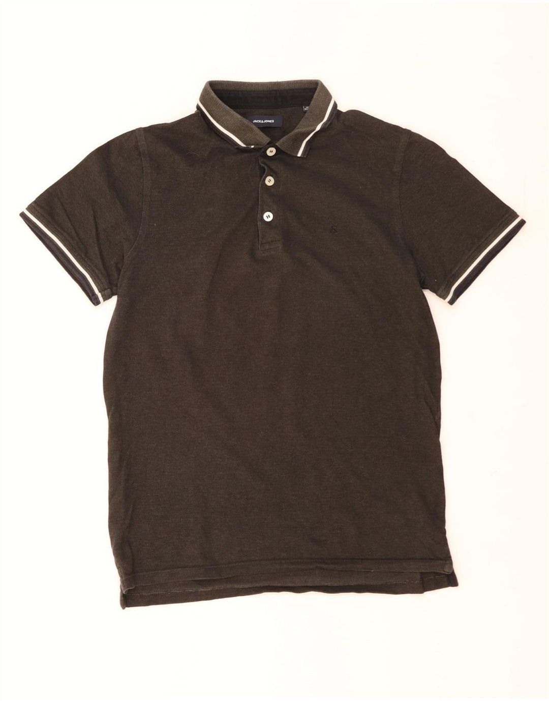 JACK & JONES Poloshirt til mænd Stor Khaki stribet