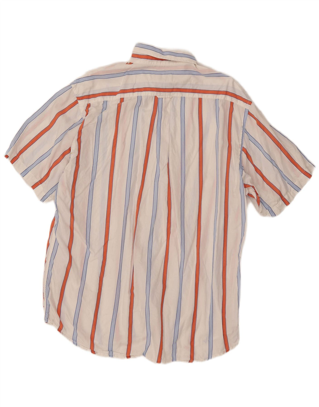 ENRICO COVERI Herre kortærmet skjorte str. 42 Stor hvid stribet