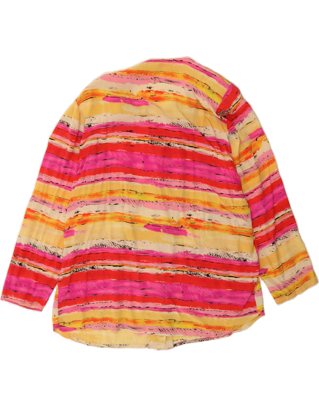 VINTAGE Womens Shirt Blouse UK 18 XL Multicoloured Striped Vintage Vintage and Second-Hand Vintage from Messina Hembry 