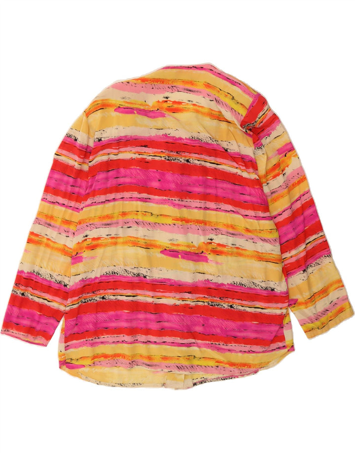 VINTAGE Womens Shirt Blouse UK 18 XL Multicoloured Striped Vintage Vintage and Second-Hand Vintage from Messina Hembry 