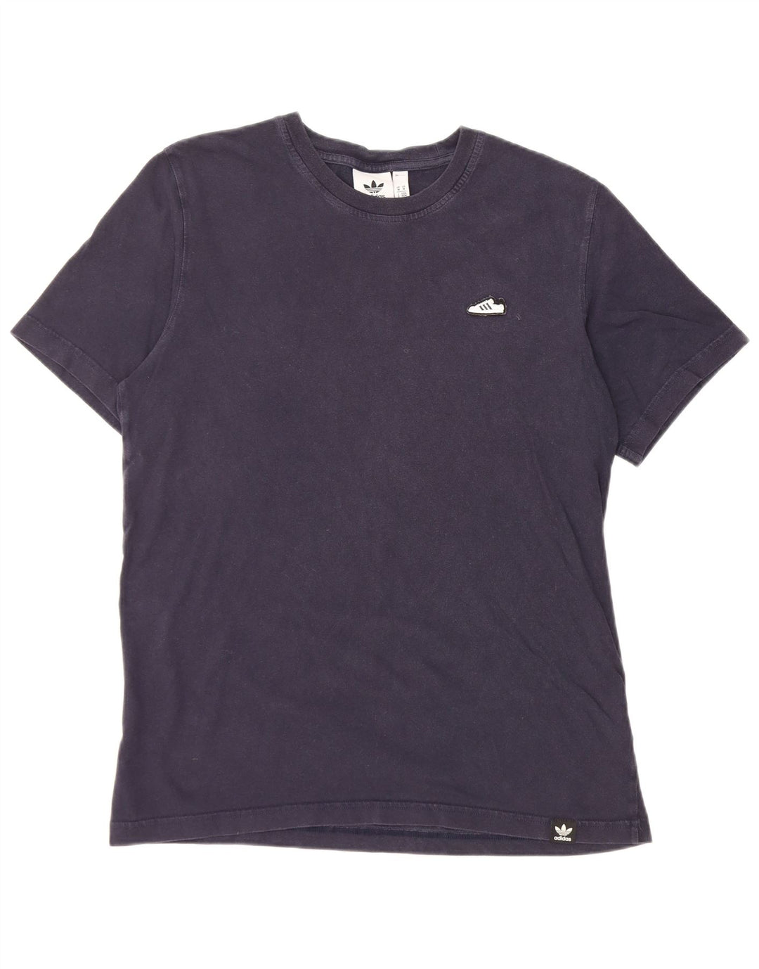 Adidas herre T-shirt top mellem marineblå bomuld
