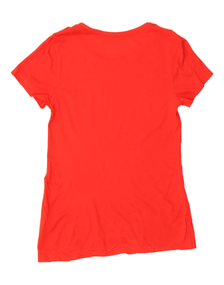 NIKE Womens Dri Fit Graphic T-Shirt Top UK 10 Small Red Polyester Vintage Nike and Second-Hand Nike from Messina Hembry 