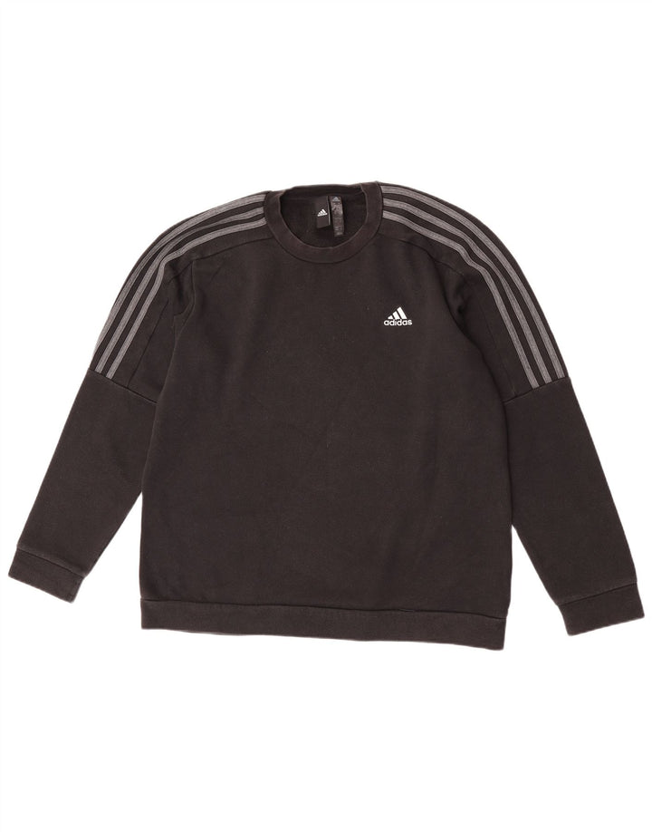 Adidas Sweatshirt Jumper Medium Sort bomuld til mænd
