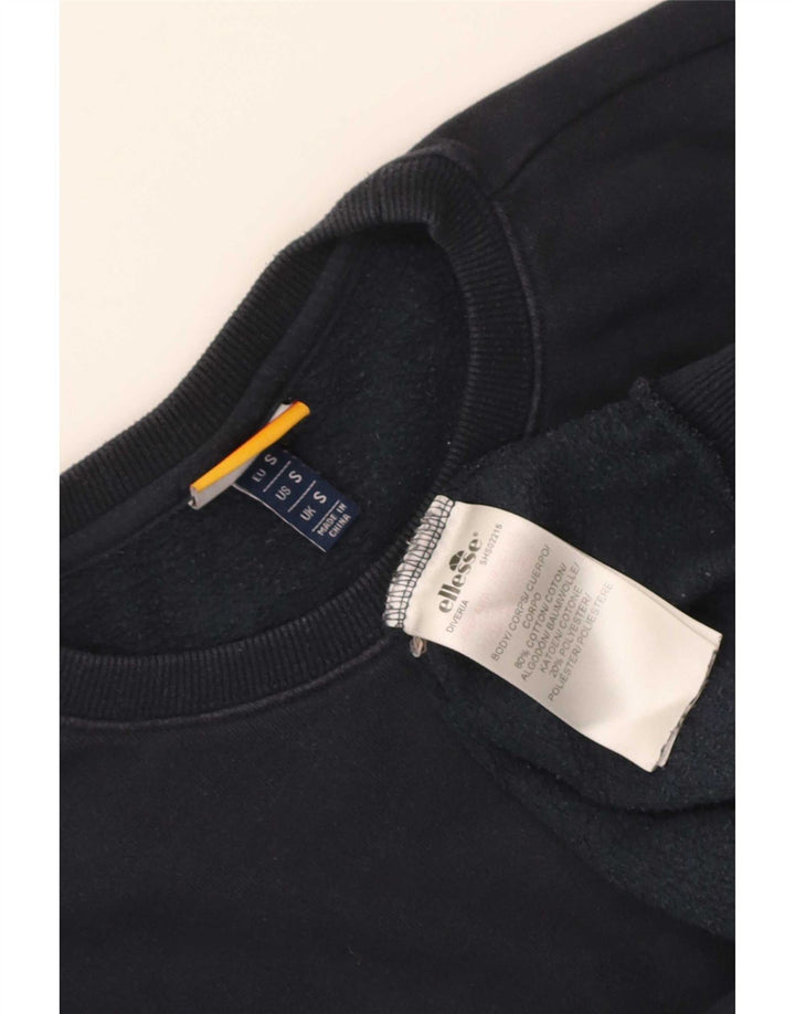 Ellesse Herre Sweatshirt Jumper Lille Marineblå Bomuld