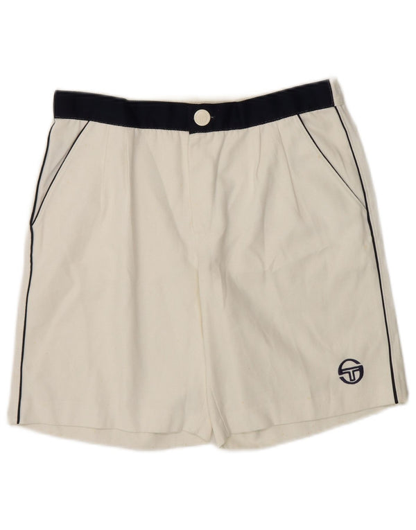 Sergio Tacchini Casual Shorts til kvinder IT 46 Large W32 White Colourblock