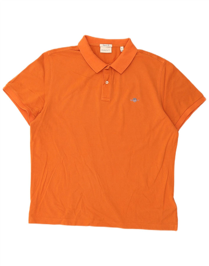 GANT Herre Regular Fit Polo Shirt XL Orange Bomuld