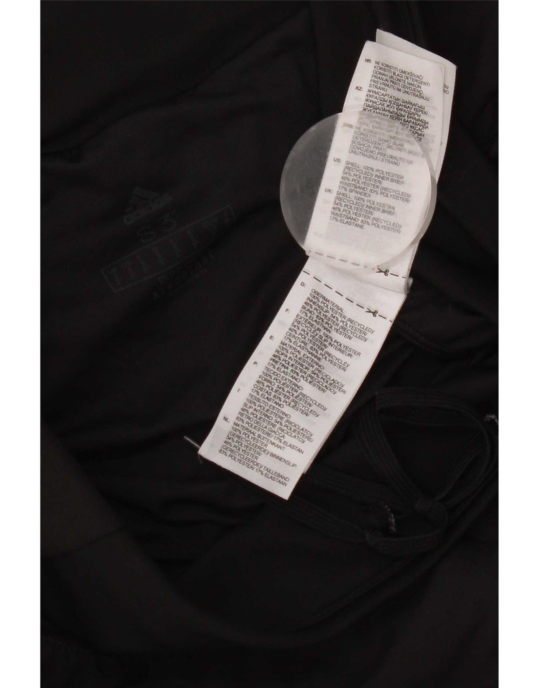 Adidas sportsshorts til kvinder UK 10 Small Black Polyester