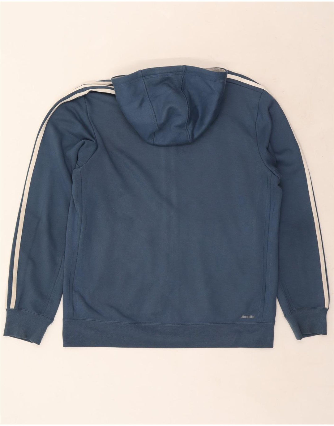 Adidas Herre Climalite Hættetrøje Sweater med lynlås Stor marineblå polyester